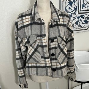 Oversize flannel jacket